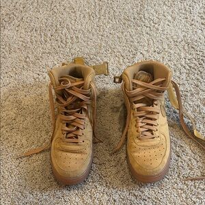 Nike Kids' Wheat/Tan High-Top Sneakers